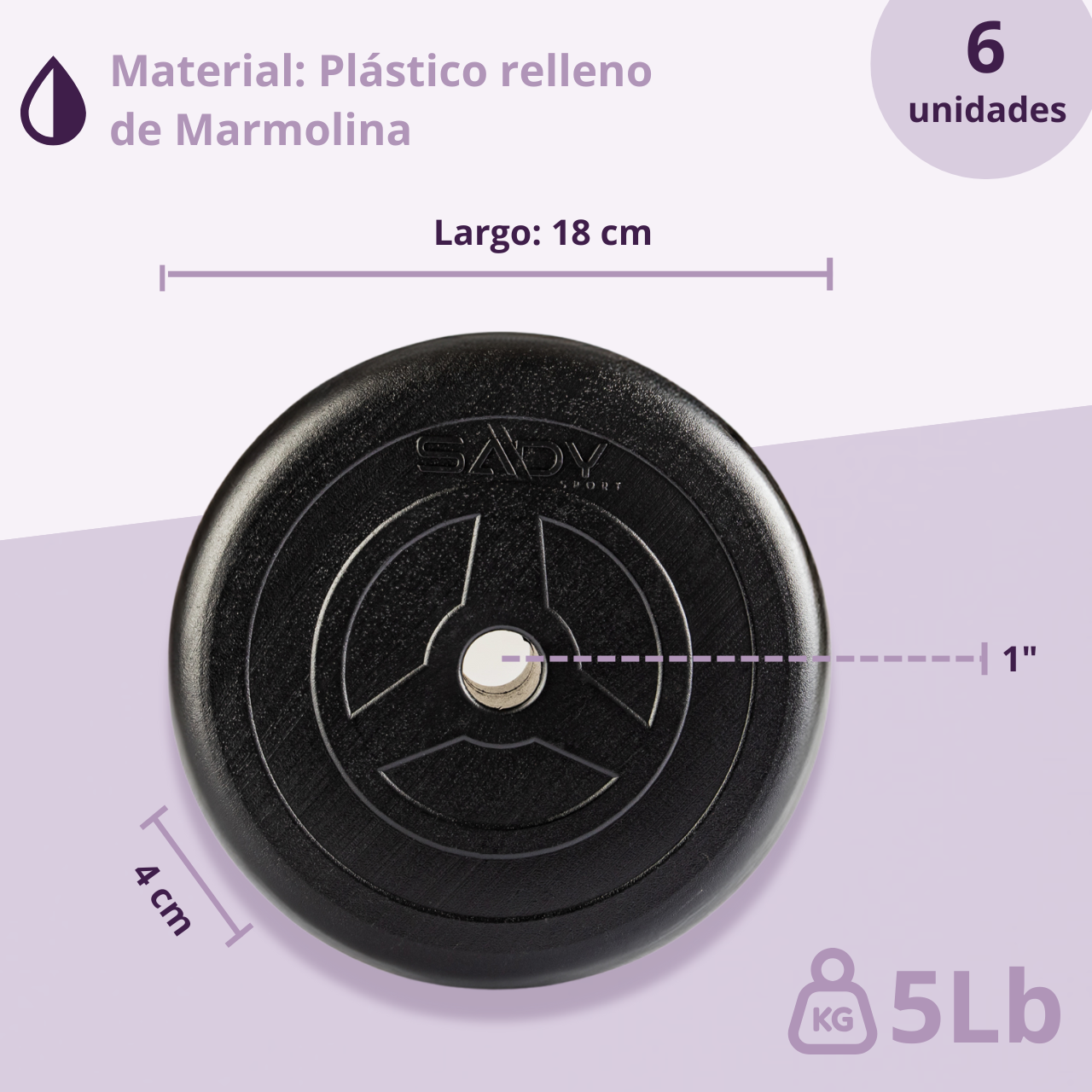 Kit de Barras y Discos 50 lb: Entrenamiento Completo para Fuerza en Casa