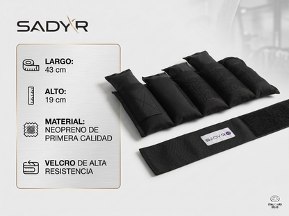 PAR DE POLAINAS 5KG PESO AJUSTABLE