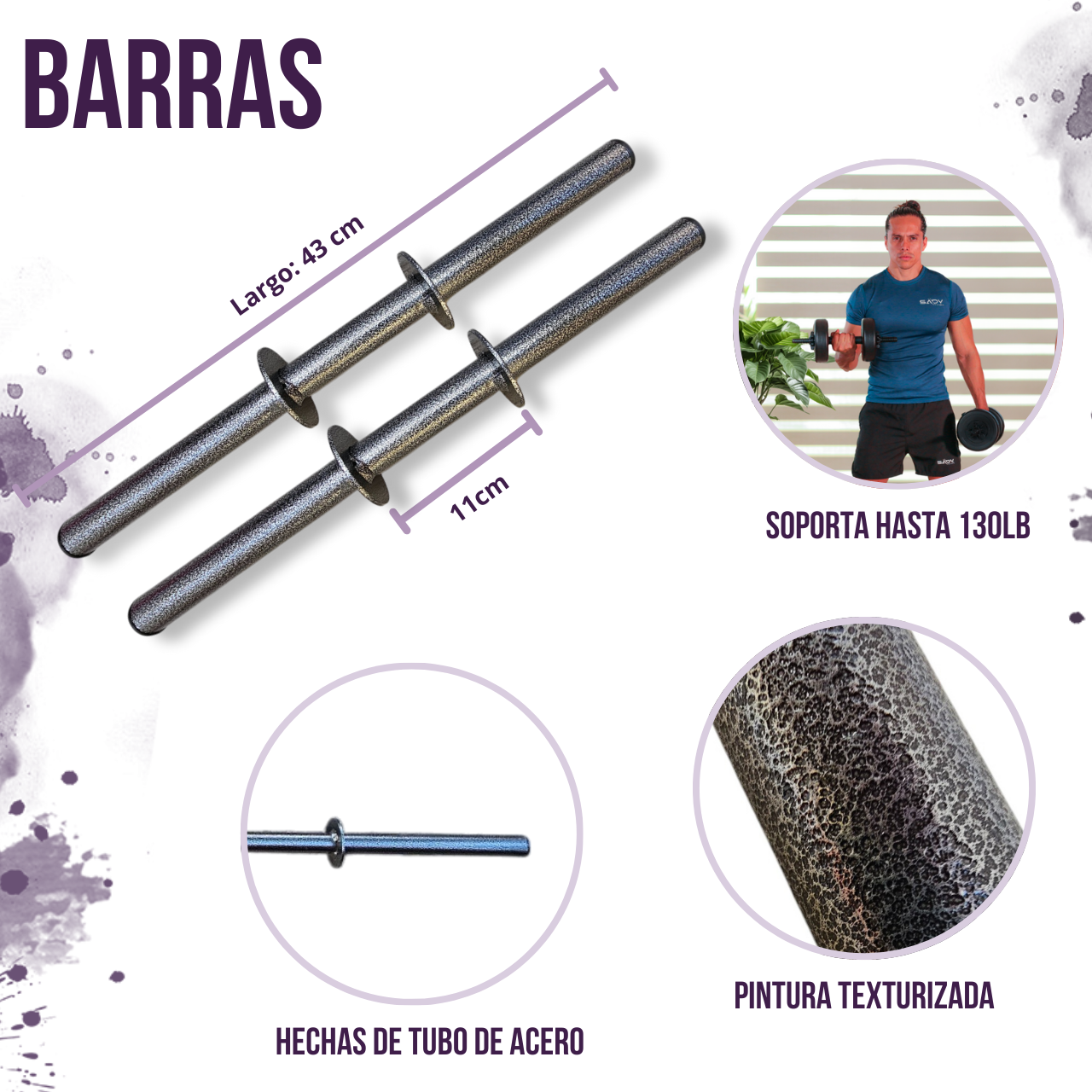 Barras para mancuernas