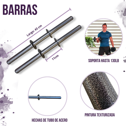 Barras para mancuernas